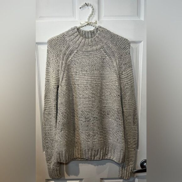 PRANA Sweater Nemma Oatmeal Chunky Knit Size XS Organic Cotton Blend - Picture 1 of 11